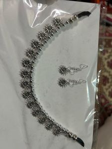 Oxidise Sunflower Jewellery Set