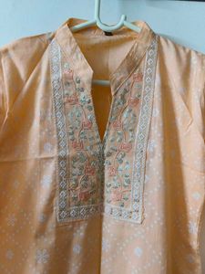 Elegant Peach Kurta
