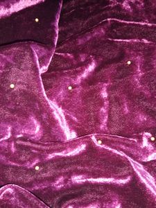 Velvet Embellished Saree