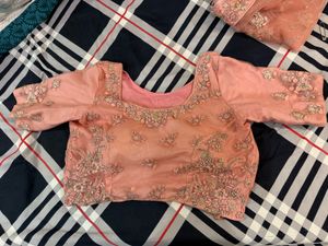 Elegant Peach Lehenga Choli