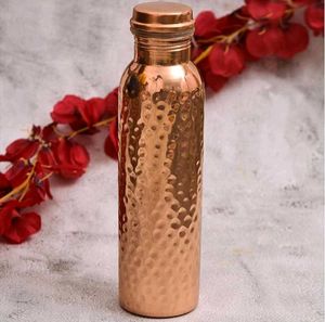 Copper Hammered Water Bottle - 1 Unit