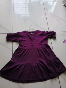 Purple Tiered Dress