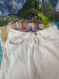 Flared White Pants