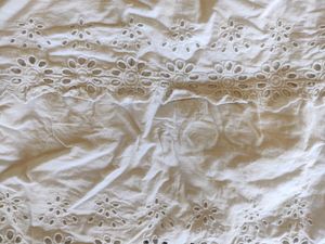 Vintage Eyelet Crochet Look Crop Top