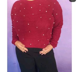 Shein Pearl Pullover For Winters