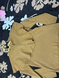 DARK BEIGE WOOLLEN SWEATER