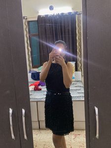 Black Ruffle Dress