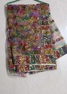 Beautiful multi color saree