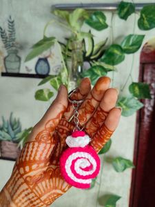 Crochet Candy Keychain Set (Pink)