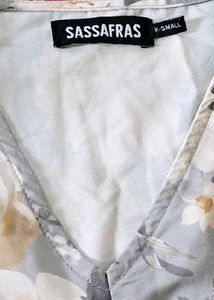 Blue Floral Blouse