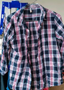 Plaid Button-Down Shirt