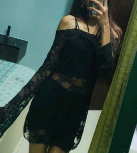 Black Lace top / Mini Dress