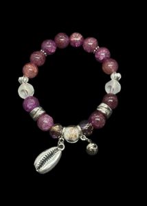 Pink Beaded Bracelet With Shells🐚 🩷