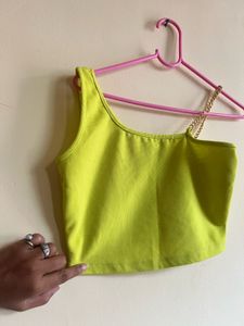 Lime Green Chain Top