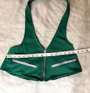 Beautiful Green Halter Top