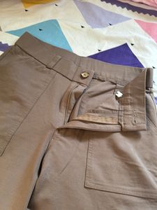 Khaki Cargo Pant For Women