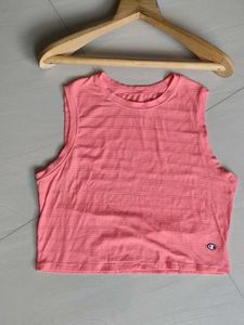CHAMPION FAST PINK CROP T SHIRT