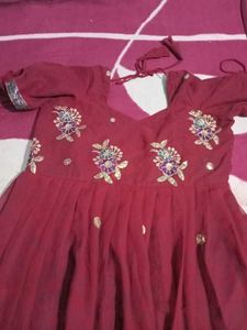 Elegant Ethnic Maroon Color Gown