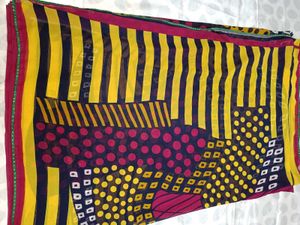Striped Saree with Sequin Border