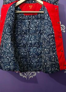 Red Sleeveless Puffer Jacket