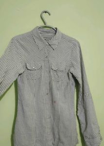 Gingham Western Style Button Down Shirt