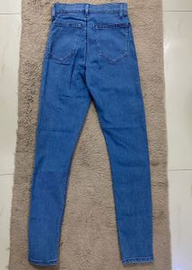 Topshop high waist stretch Light Wash jean