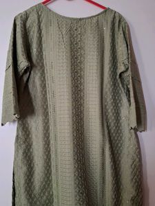 Elegant Olive Green Kurta