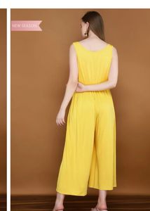 Yellow Cutout Jumpsuit