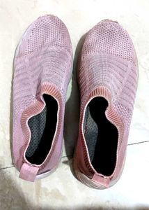 Pink Cool Canvas Shoes Available For Women