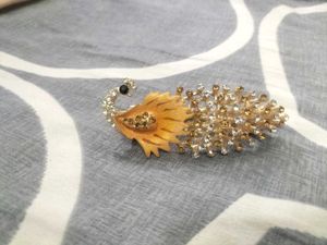 Peacock Design Hair Clip