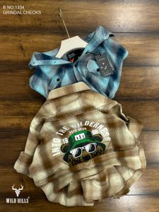 Wild Hills Grindal Checks Flannel Shirt(SizeM L XL