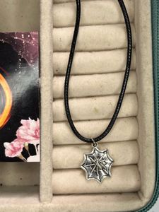 Spider Web Pendant Necklace