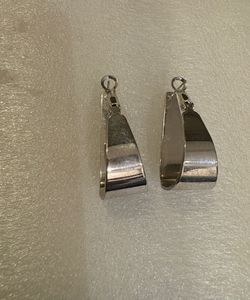 Stylish Silver Geometric Earrings