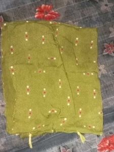 Green Printed Dupatta