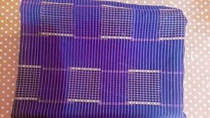 Elegant purple Striped Saree