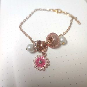 Floral Princess Charm Bracelet