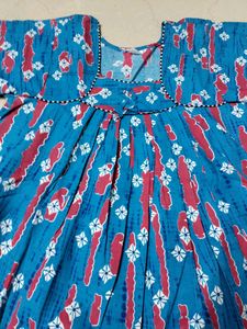 Blue Colour Maxi Dress