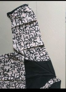 Maroon And Black White Kurta