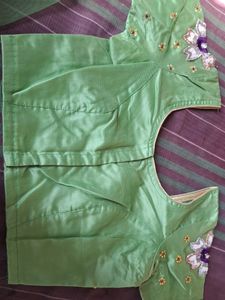 Satin Net Half Saree
