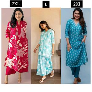 🔥BRAND New 3 Kurta Pant Sets🔥