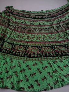 Cotton Wrap Skirt