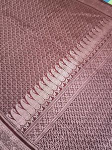Maroon Banarasi Silk Saree