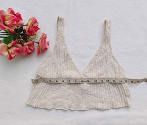 H&amp;M : Ribbed Knit Crop Top