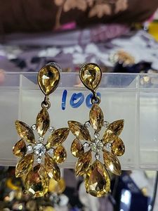 Statement Yellow Earrings