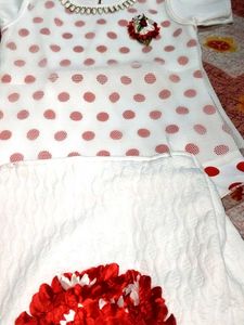 Girls&#39; Polka Dot Dress &amp; Skirt Set