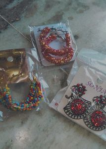 3 Pics Earings With Beautiful Look✨