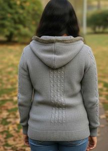 New Imported Gray Zip-Up Hoodie