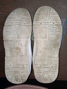 White &amp; Green Athletic Sneakers