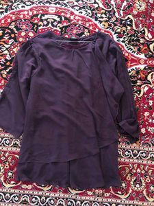 Elegant Purple Layered Top