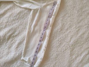 Elegant  off - White Lace Top